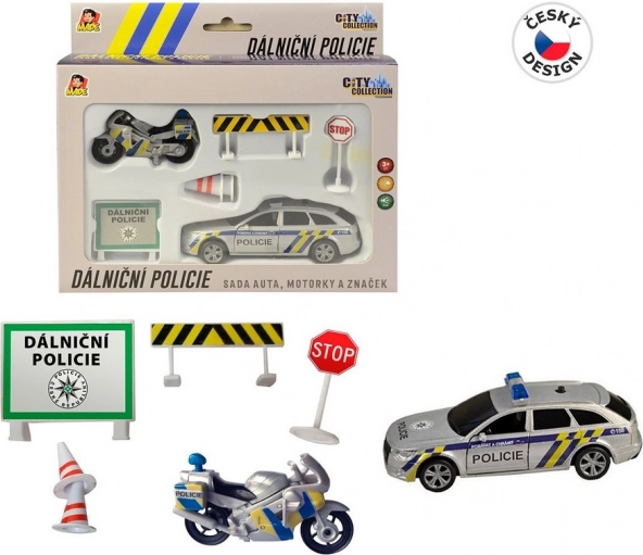 Snelwegpolitieset City Collection met geluid en licht