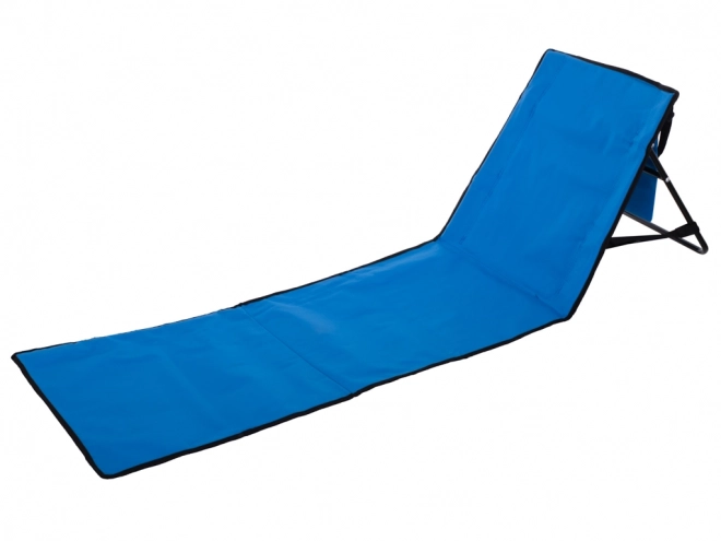 Strandmat met rugleuning - marineblauw