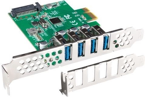 PCIe-kaart met USB 3.1 Gen 1-uitbreiding