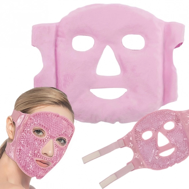 Verkoelende verwarmende gezichtsmasker gel voor ogen relx – roze
