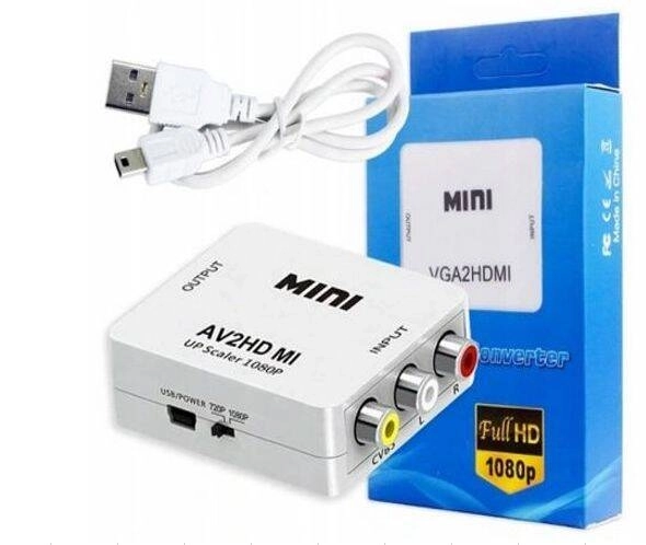 Adapter AV RCA naar HDMI 1080p