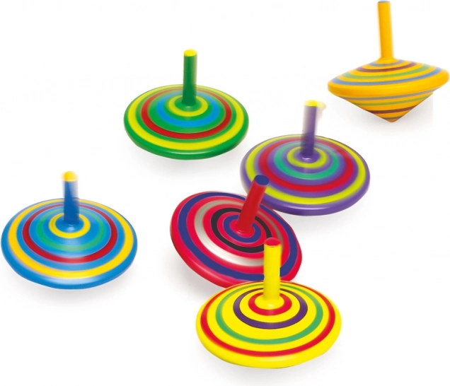 Set van 6 houten tolletjes