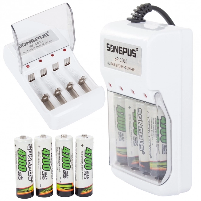 Universele batterijoplader voor AA en AAA
