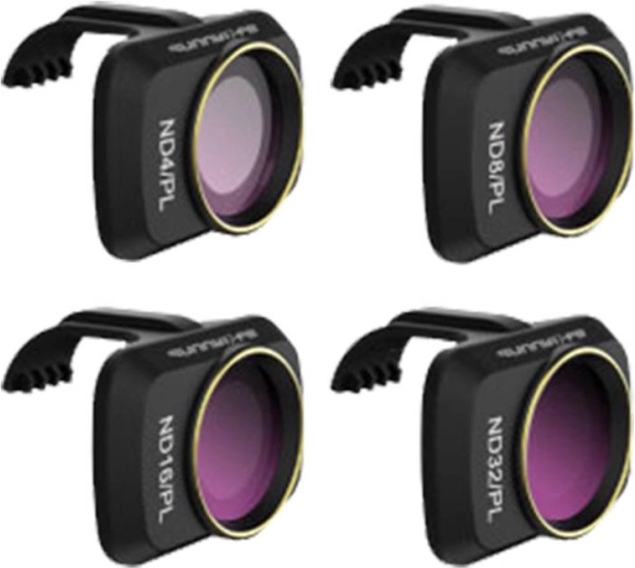 Set van 4 ND-PL filters 4/8/16/32 voor DJI Mini 2 / Mini 2 SE van Sunnylife