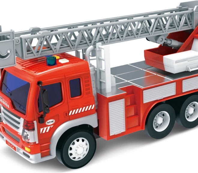 Brandweerauto met ladder en licht- en geluidseffecten