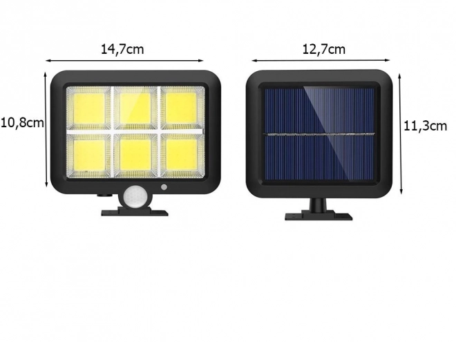 Solar lamp met bewegings- en schemersensor 120 LED
