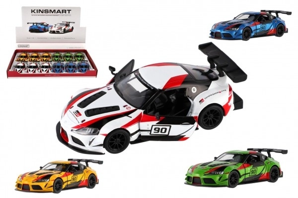 Auto Kinsmart Toyota GR Supra Racing metaal 13 cm
