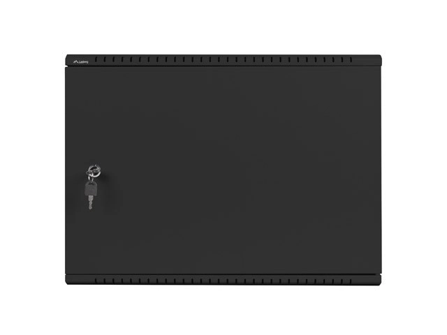Wandgemonteerde rek kledingkast 19 inch 4U+3U 540x200 laagprofiel zwart
