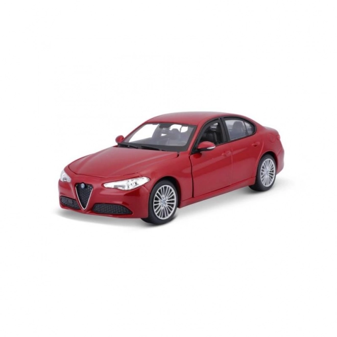 Bburago 1:24 Alfa Romeo Giulia (2016) metallic rood 18-21080
