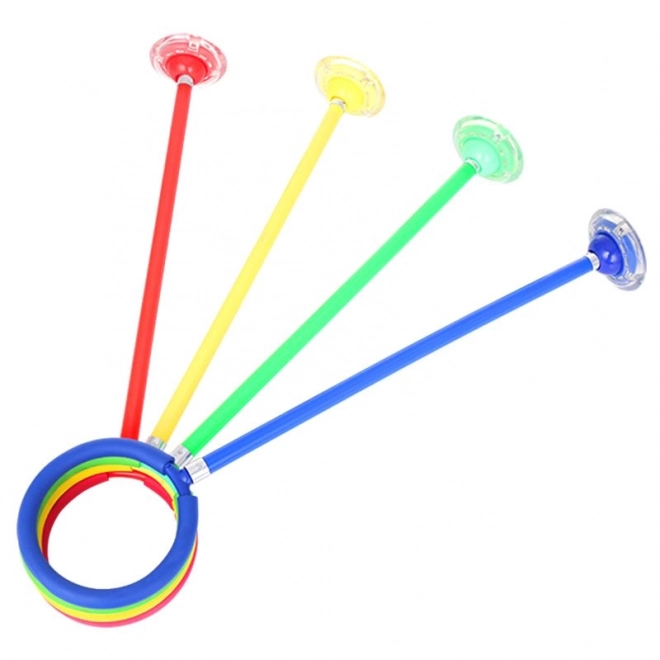 Hula hop en springtouw met LED-lichten, groen
