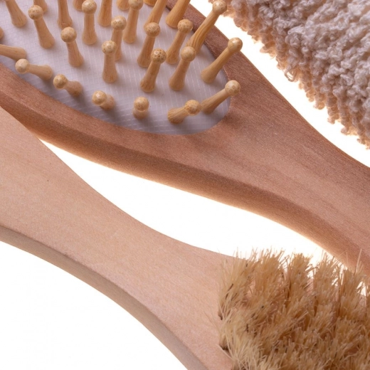 Haarborstel met masserend effect