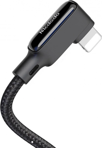 Haakse connectoren en LED-indicator
