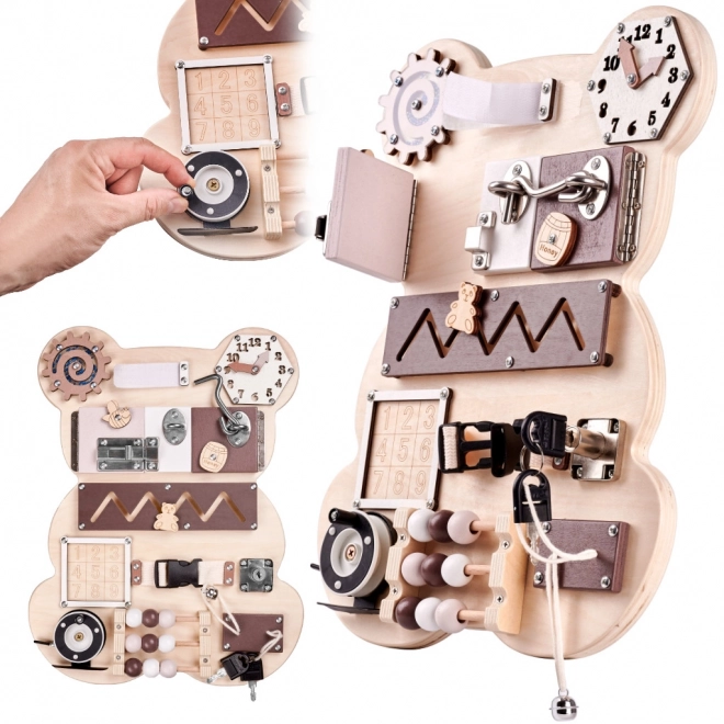 Montessori sensorisch bord - teddybeer