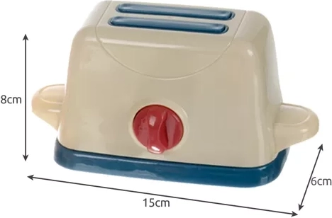 Realistische kinderbroodrooster zonder verwarming