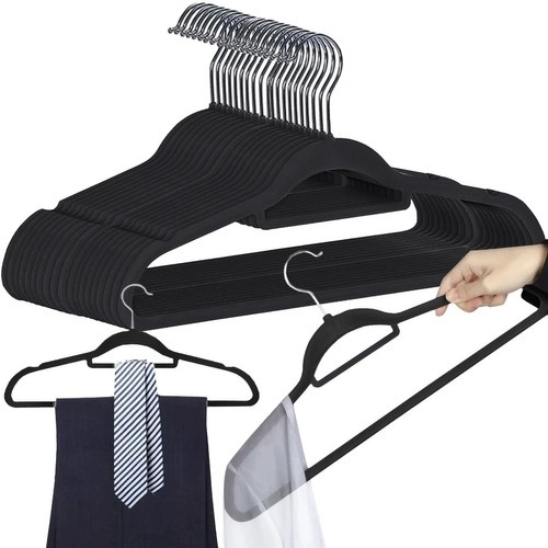Kledinghanger 20 stuks - zwart Ruhhy 22536