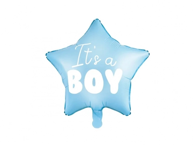 Folieballon ster "It's a boy" blauw 48 cm