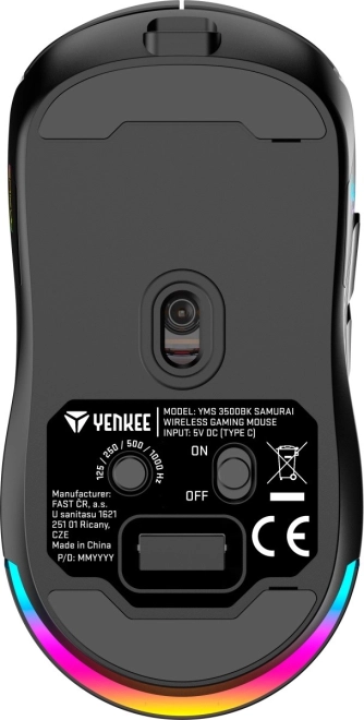 Gamingmuis YMS 3500BK SAMURAI, dual link, oplaadbare batterij