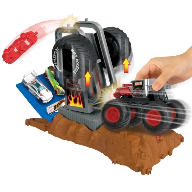 Hot Wheels Monster trucks arena - race-uitdaging spelset HNB87 – HW Tiger Shark