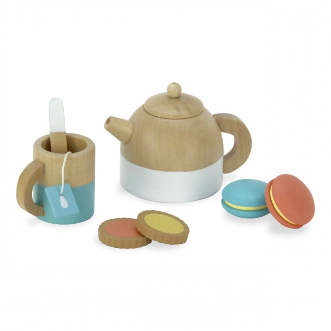 Grote houten theeset Vilac