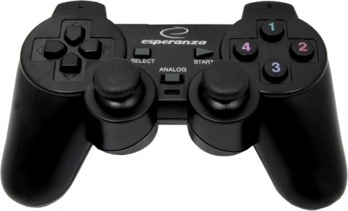 Bedrade gamepad ESPERANZA voor computer – zwart