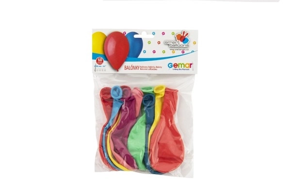 Opblaasbare ballonnen kleurrijke mix - 10 stuks
