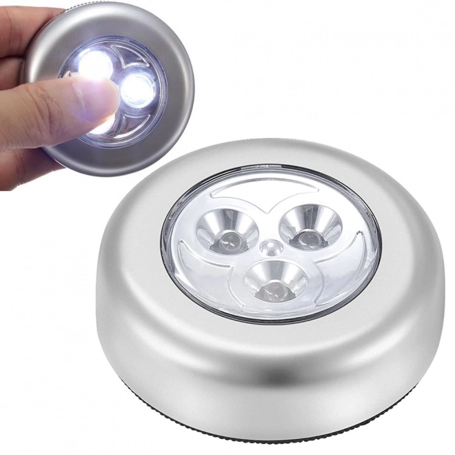 Draadloze zelfklevende aanraaklamp voor kast met 3 LED's