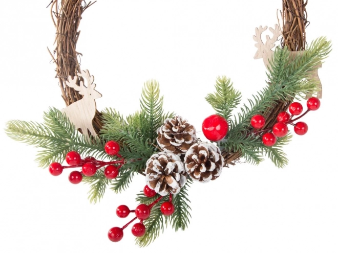Kerstdecoratieve guirlande met versieringen