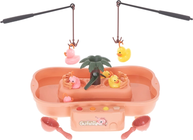 Familiespel Eendjes vangen met hengels en accessoires – Roze