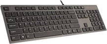 Ultraplat bedraad toetsenbord A4TECH, grijs