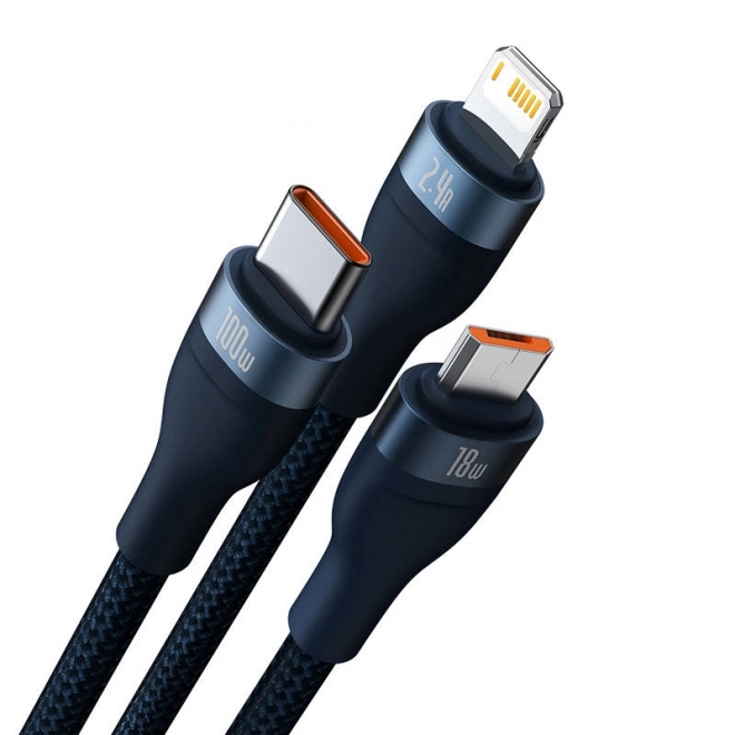 Oplaadkabel Baseus 3in1 met snel opladen