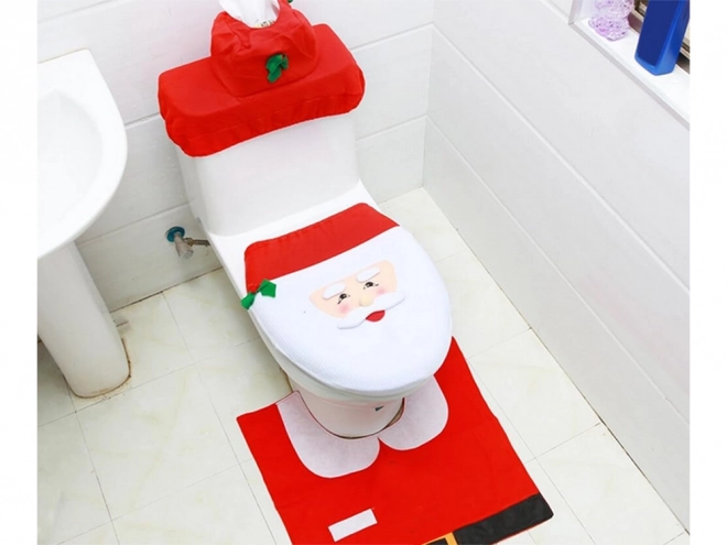 Kerstbadkamerset met Santa Claus-motief