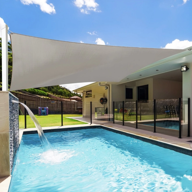 Vierkante schaduwdoek met waterdichte dekking 3x3m ModernHome - grijs