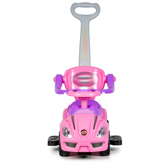 Kinderloopfiets 3v1 met claxon - roze