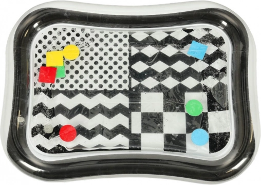 Baby watermat met contrasterende zwart-wit patronen