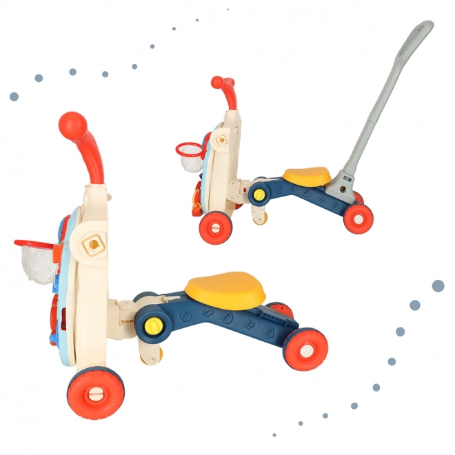 Multifunctionele kinderloopstoel en interactieve tafel 5-in-1