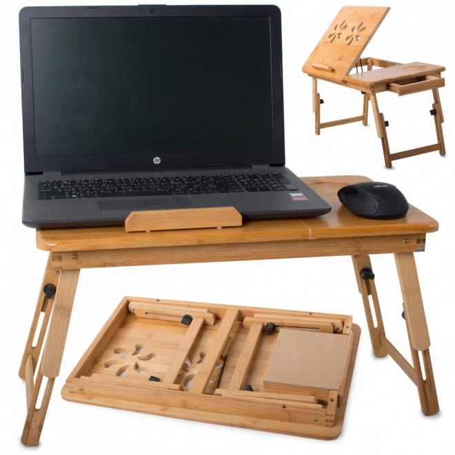 Bamboe laptoptafel voor op bed