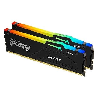 Geheugen Kingston Fury Beast RGB DDR5 32GB 6400 CL32 EXPO zwart