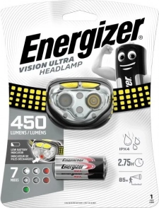 hoofdlamp Energizer Vision Ultra 450 lm met batterijduur tot 50 u
