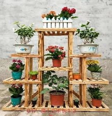 Meervoudig houten bloemplank