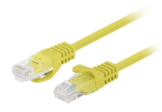 Gele patchkabel kat. 5e UTP 3m 10 stuks