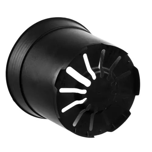 Set van 500 zwarte plastic bloempotten