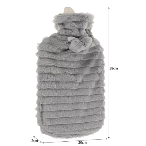 Rubberen warmwaterkruik in hoes 2000ml Ruhhy 19806