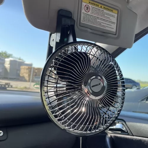 Draaiende autoventilator met clip Xtrobb