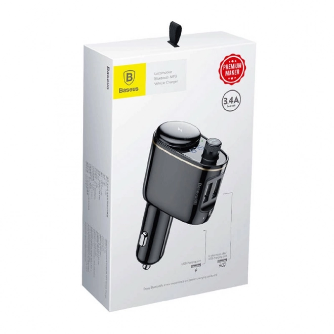 Bluetooth MP3 zender voor auto Baseus zwart