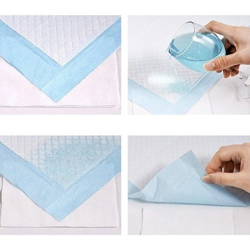 Absorberende hygiënische onderlegger voor dieren 60 x 40 cm - 100 stuks