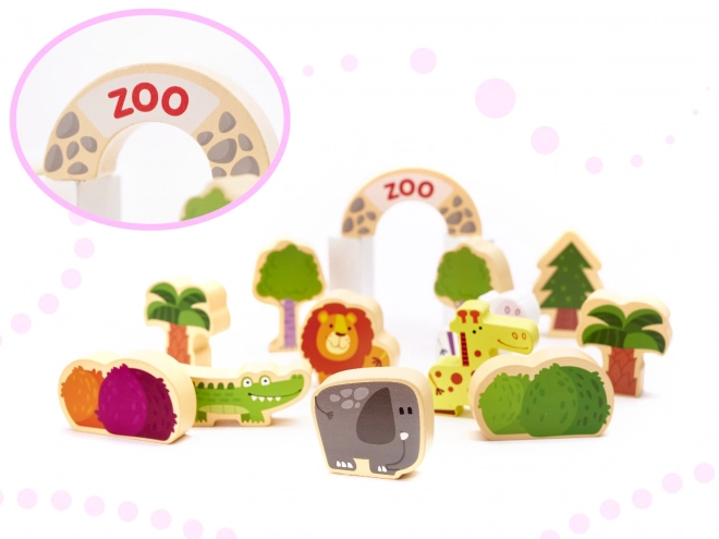 Houten educatieve stedenbouwkundige puzzel 120 stukjes