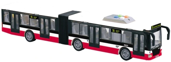 Bus met frictiemotor met geluidseffecten en lichteffecten