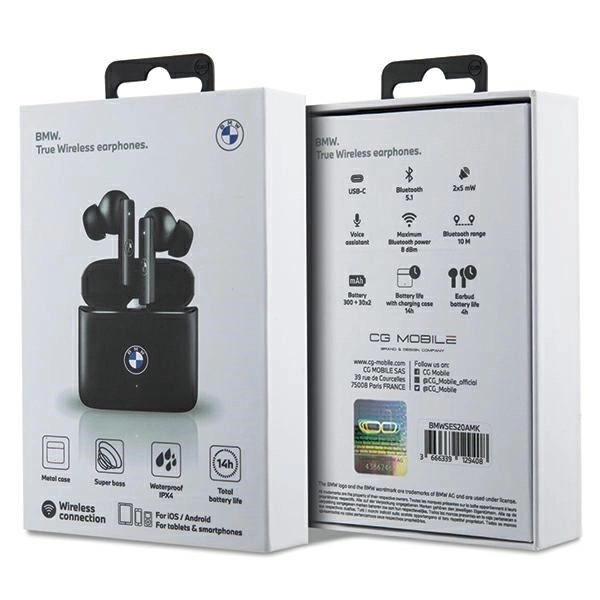 Bluetooth koptelefoon TWS BMWSES20AMK zwart