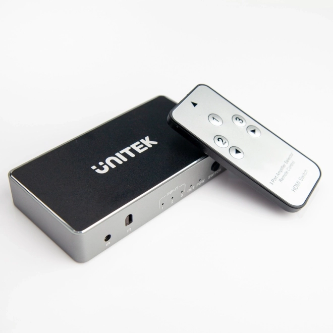HDMI‑schakelaar 3× ingang naar 1× uitgang met 4K‑ondersteuning en afstandsbediening
