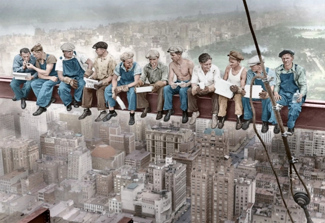 Iconische foto uit New York